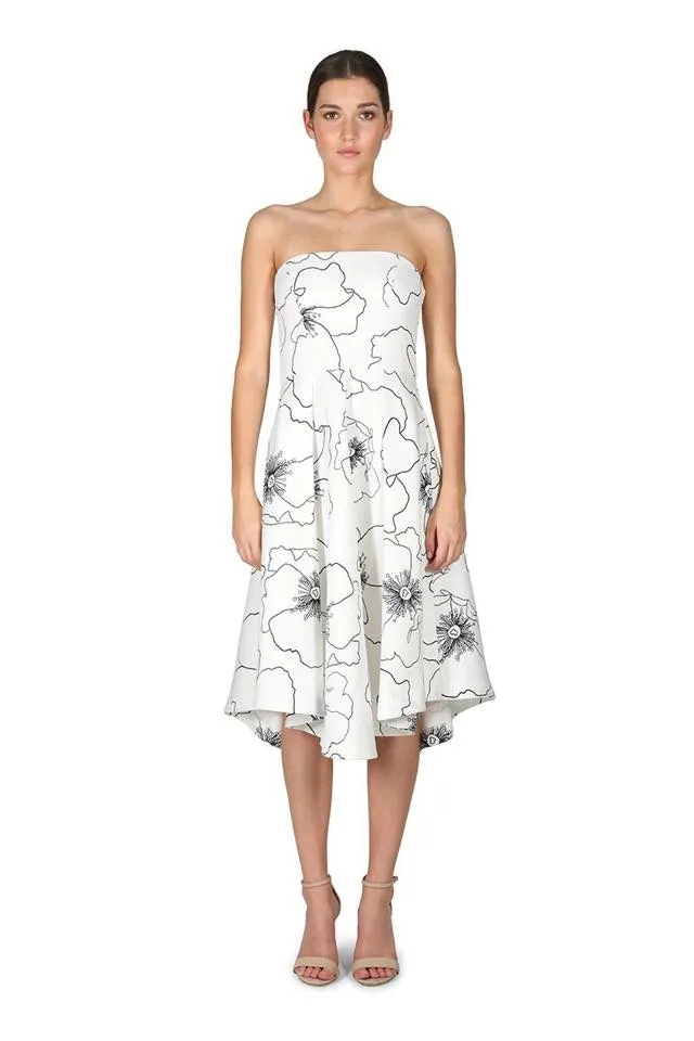 Silver Charm Strapless Dress